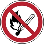 P003 - Vietato fumare e/o usare fiamme libere