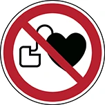 P007 - Vietato l'accesso ai portatori di stimolatori cardiaci attivi